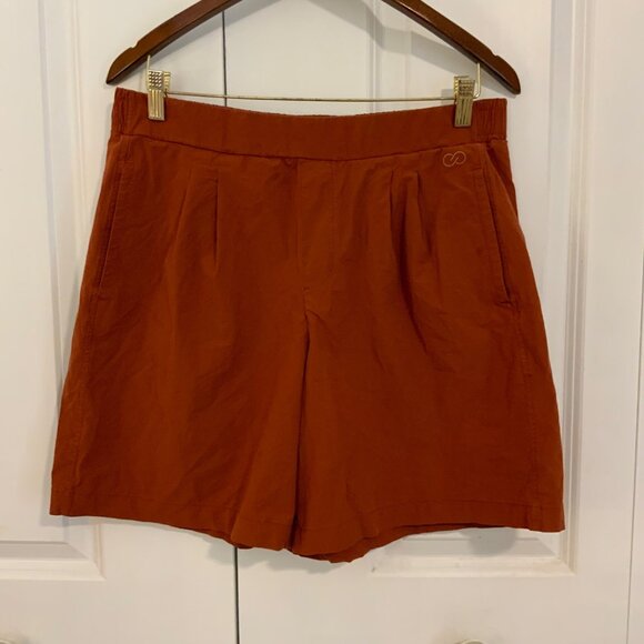 Calia by Carrie Underwood Brown Pull On High Waist 7 Inch Athletic Shorts Large - Picture 2 of 10